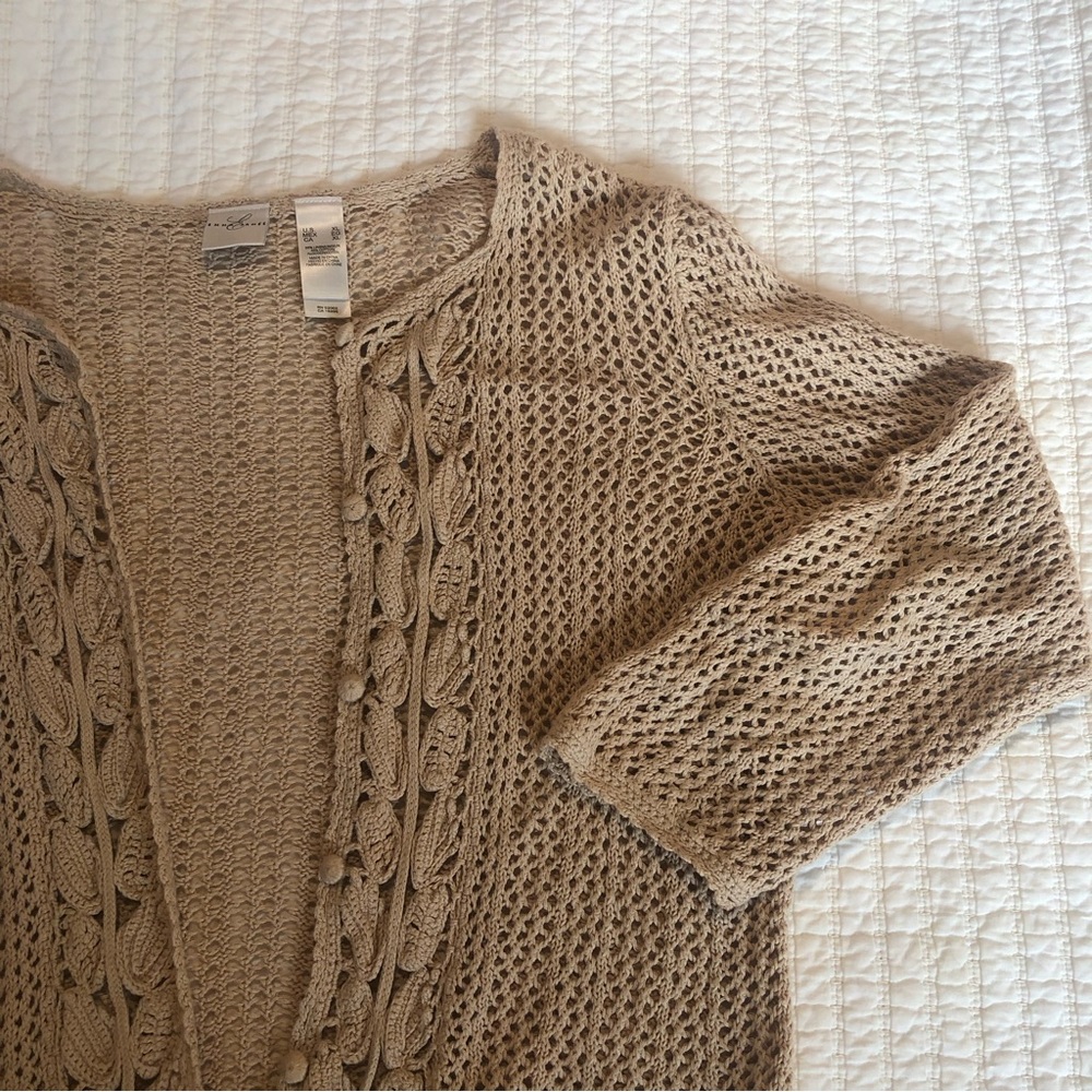 vintage croquet cardigan